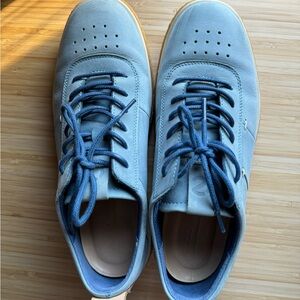 ECCO Crepetray Sneaker in Retro Blue Leather / size 8